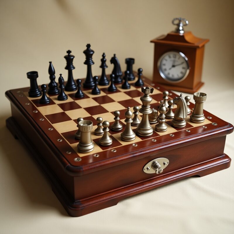 Custom Engraved Keepsake Chess Set