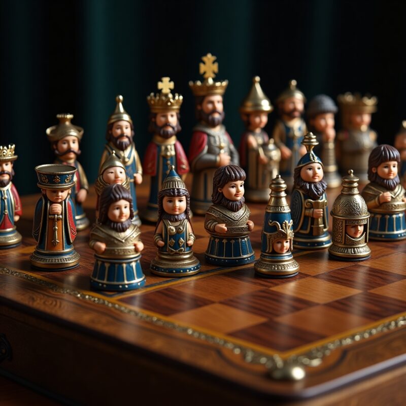 Hand-Painted Themed Chess Collector’s Set